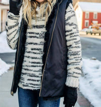 FABULOUS FURS Reversible Zip Vest in black mink - women's jacket - view 5