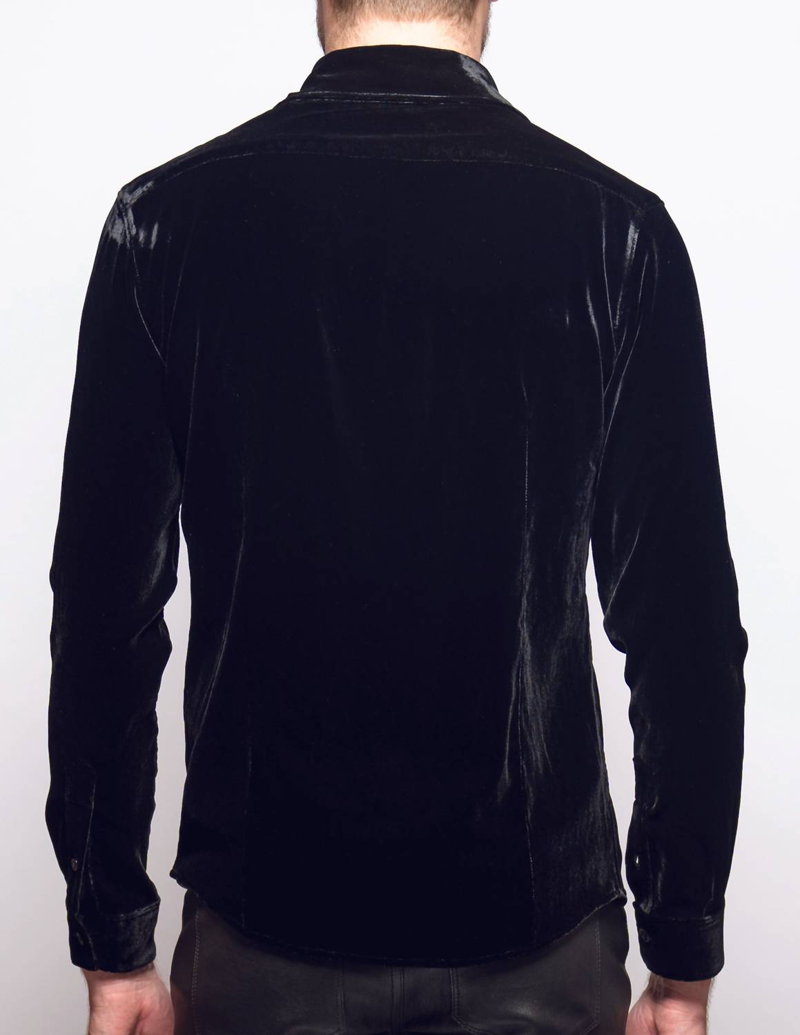 Monfrere - Cooper Slim-fit Velvet Shirt