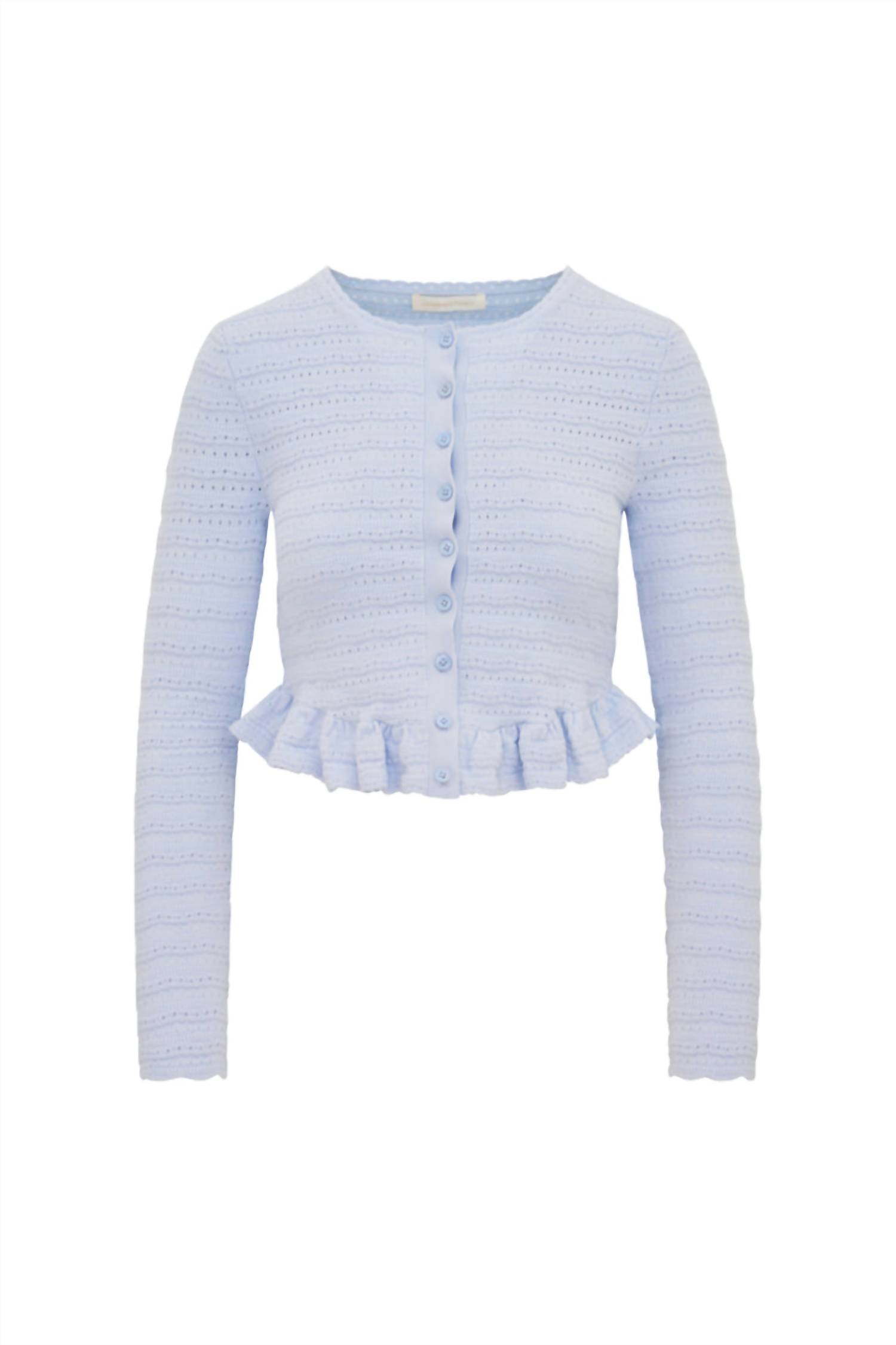 Loveshackfancy - Rogan Pointelle Knit Cardigan