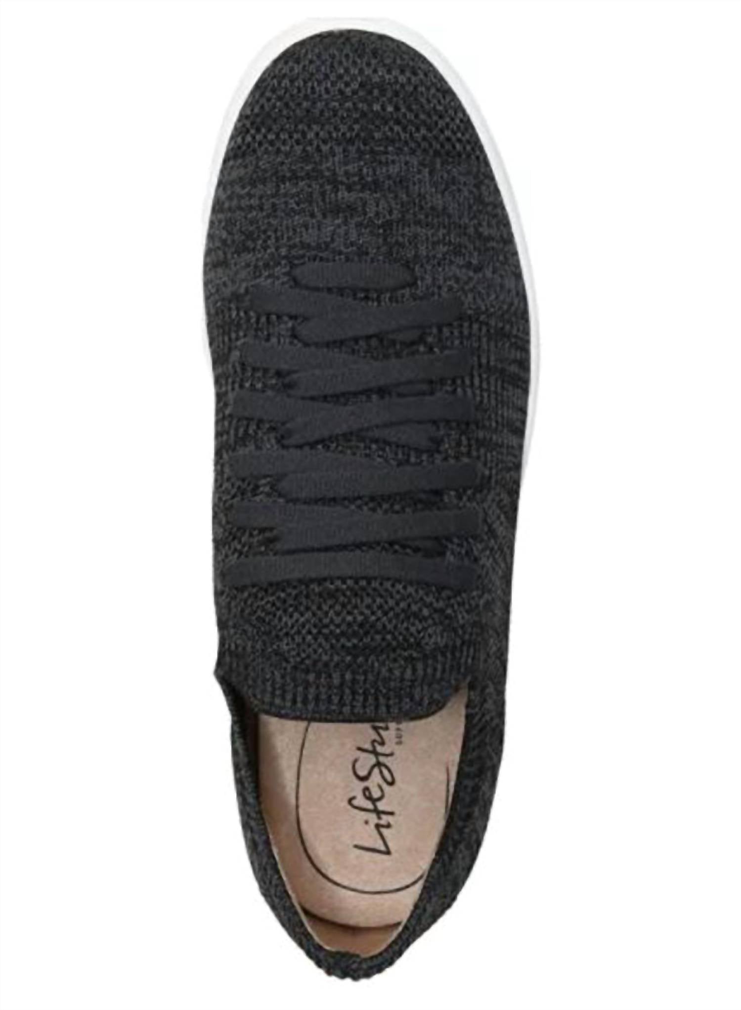 Naturalizer Women's Esme 2 Sneaker in black multi - women's sneaker - detail view