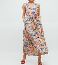 Frnch - Achouak Marche Blanc Midi Dress