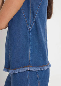 Lysse - Irabella Fringed Denim Top