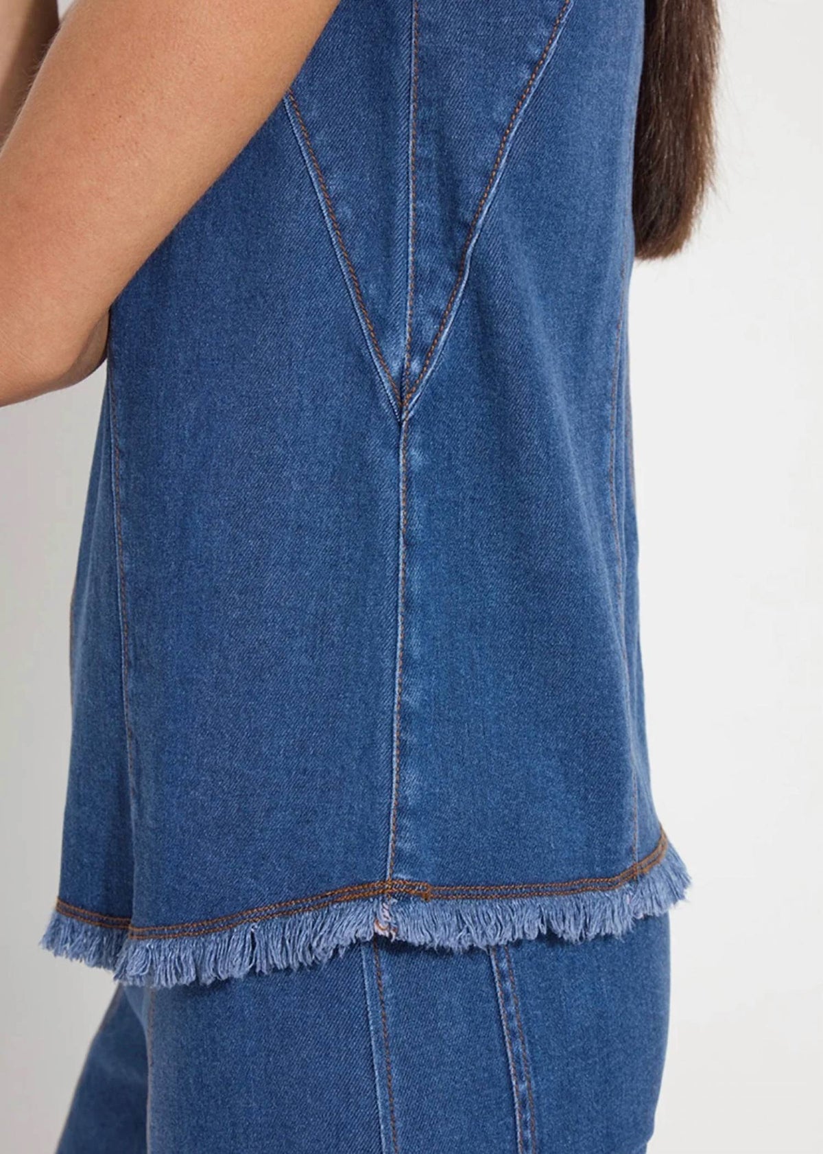 Lysse - Irabella Fringed Denim Top