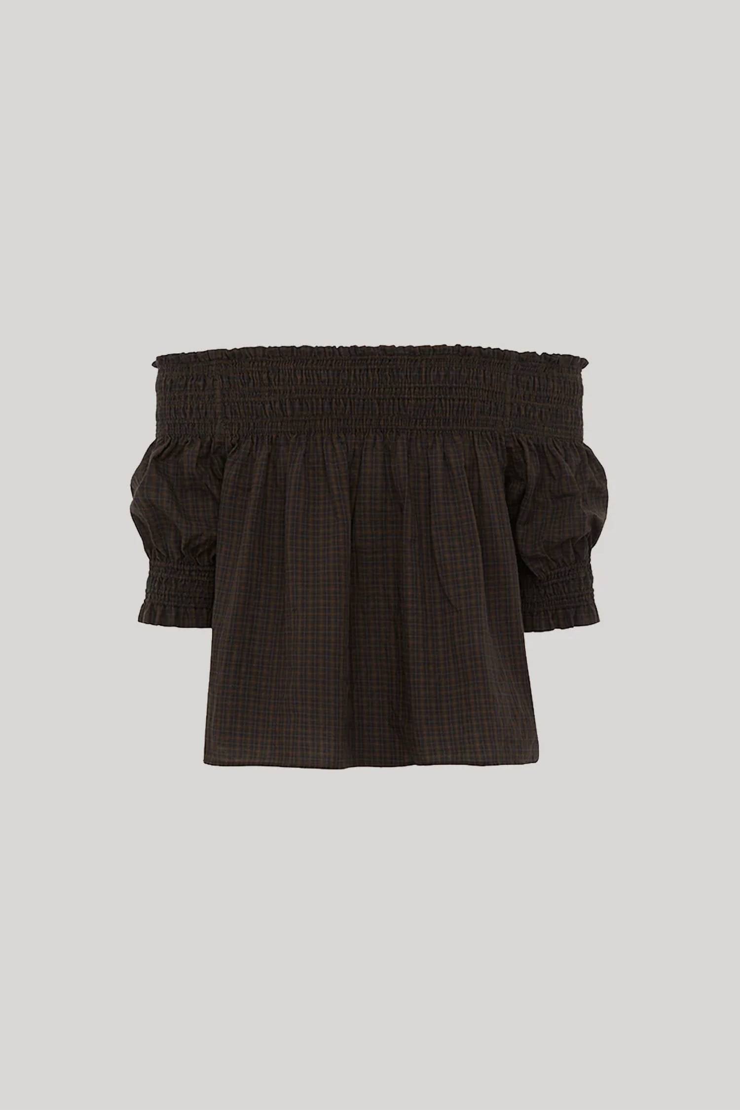 Matteau - Shirred Off Shoulder Blouse