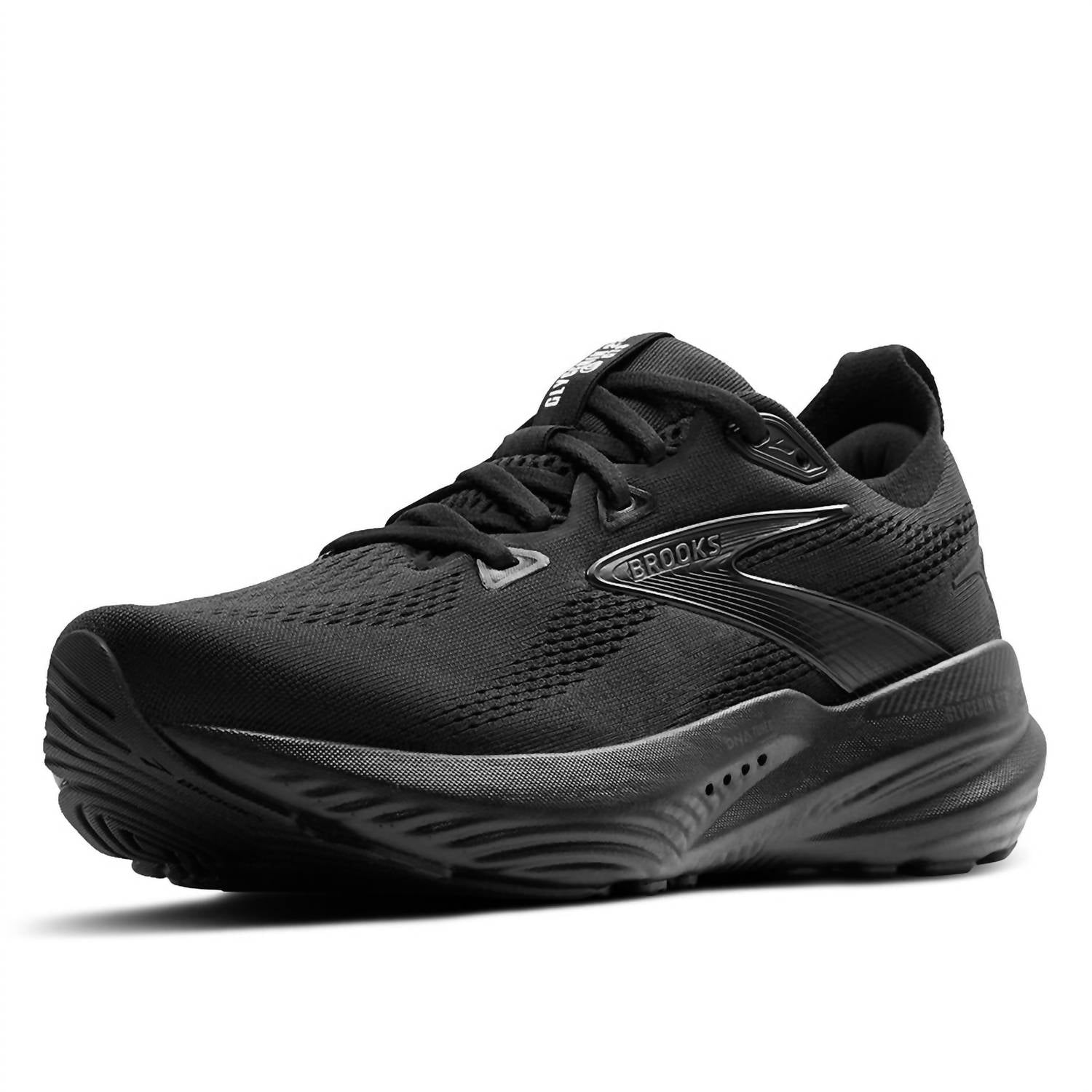 BROOKS Men's Glycerin Gts 22 Wide Running Shoes in black ebony - men's sneaker - view 4