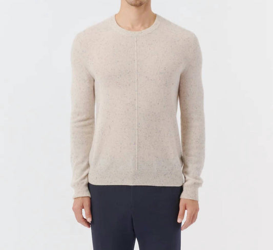 Atm - Donegal Cashmere Exposed Seam Crew Neck Sweater