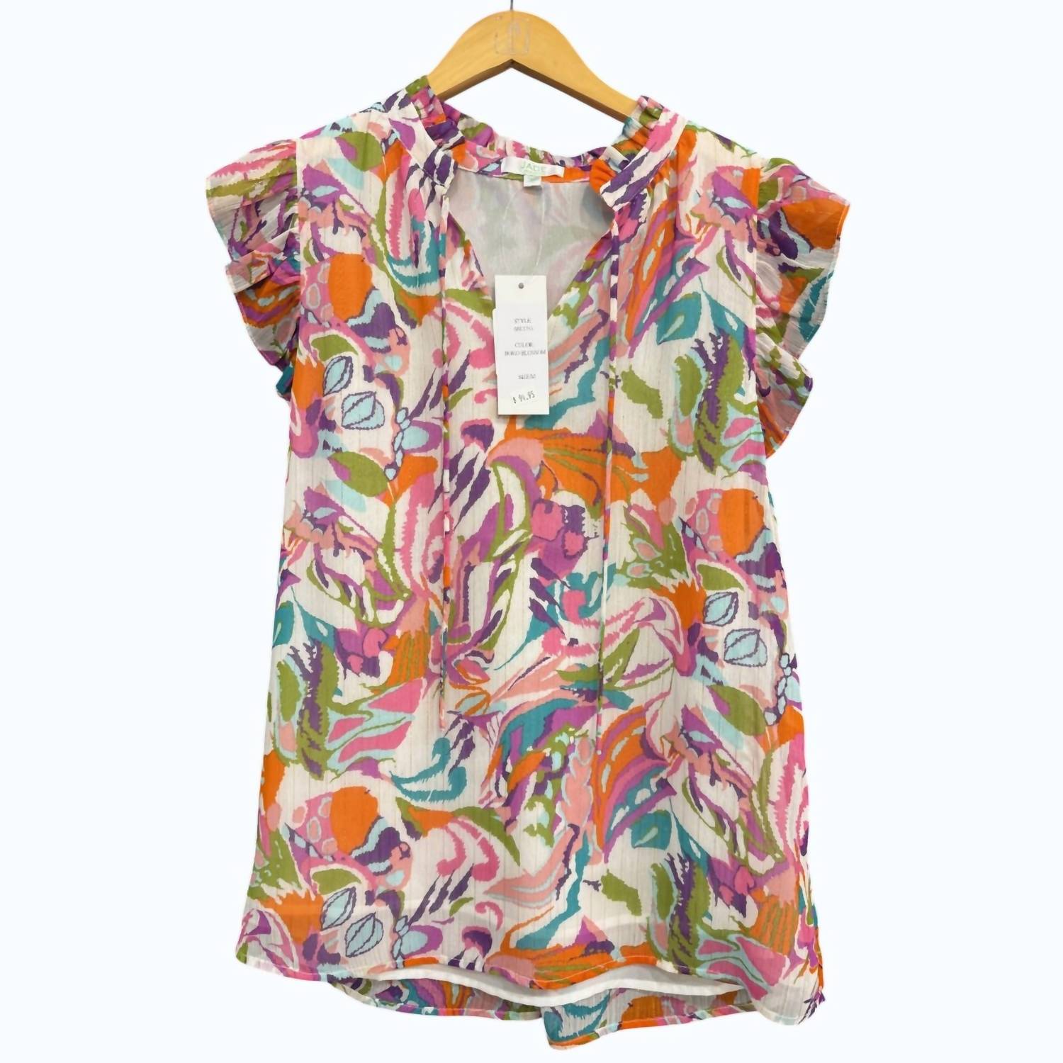 Jade - Women's Ruffles Shell Blouse