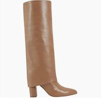 Marc Fisher - Women's Foldover Pointed Toe Tall Leather Boots