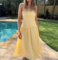 needii Buttercup Maxi Dress in yellow - women's dress - alternate view