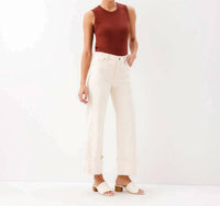 Karen Kane - Cuffed Cropped Jeans