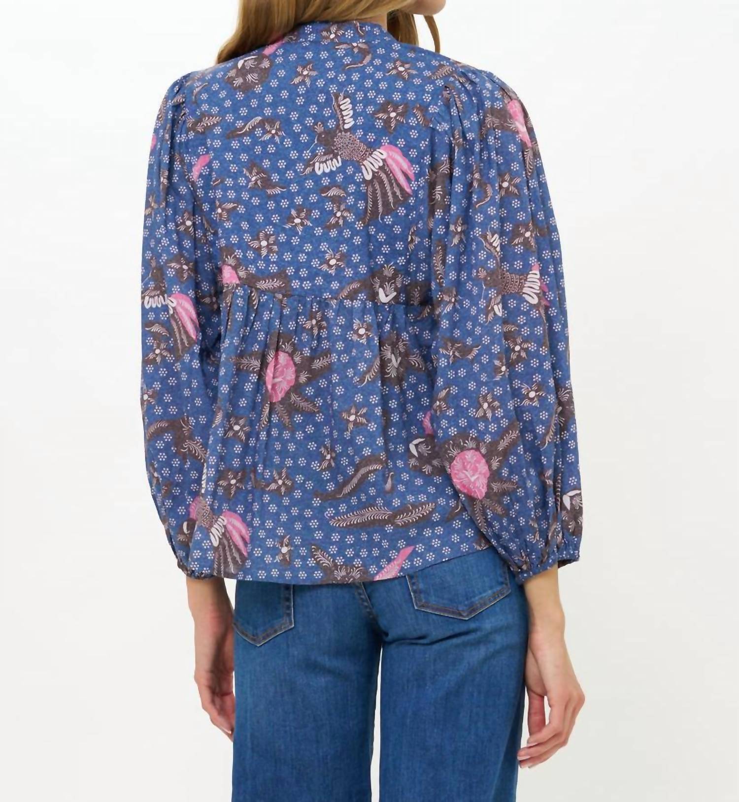 Oliphant - Women's Mandarin Balloon Top