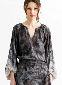 Go By Go Silk - Bubbled Up Blouse