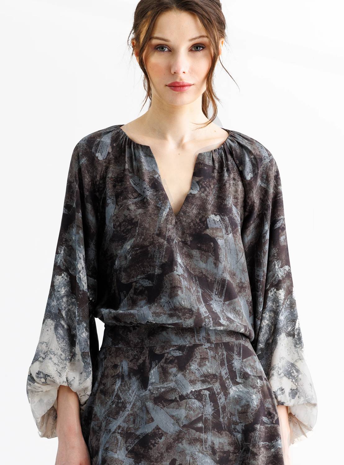 Go By Go Silk - Bubbled Up Blouse