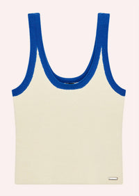 P.E. NATION Odyssey Knit Tank in white - women's tank top - view 5