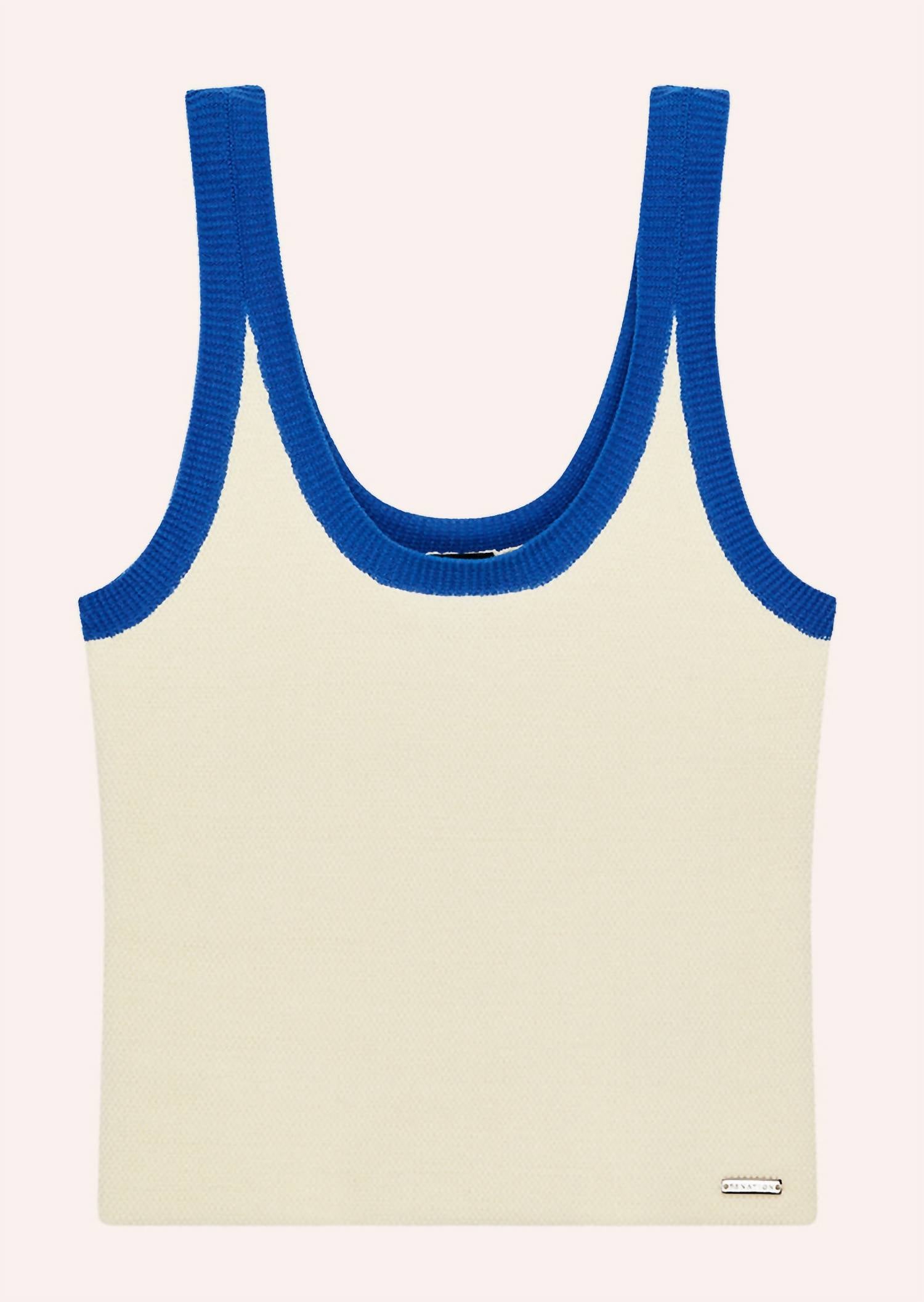 P.E. NATION Odyssey Knit Tank in white - women's tank top - view 5