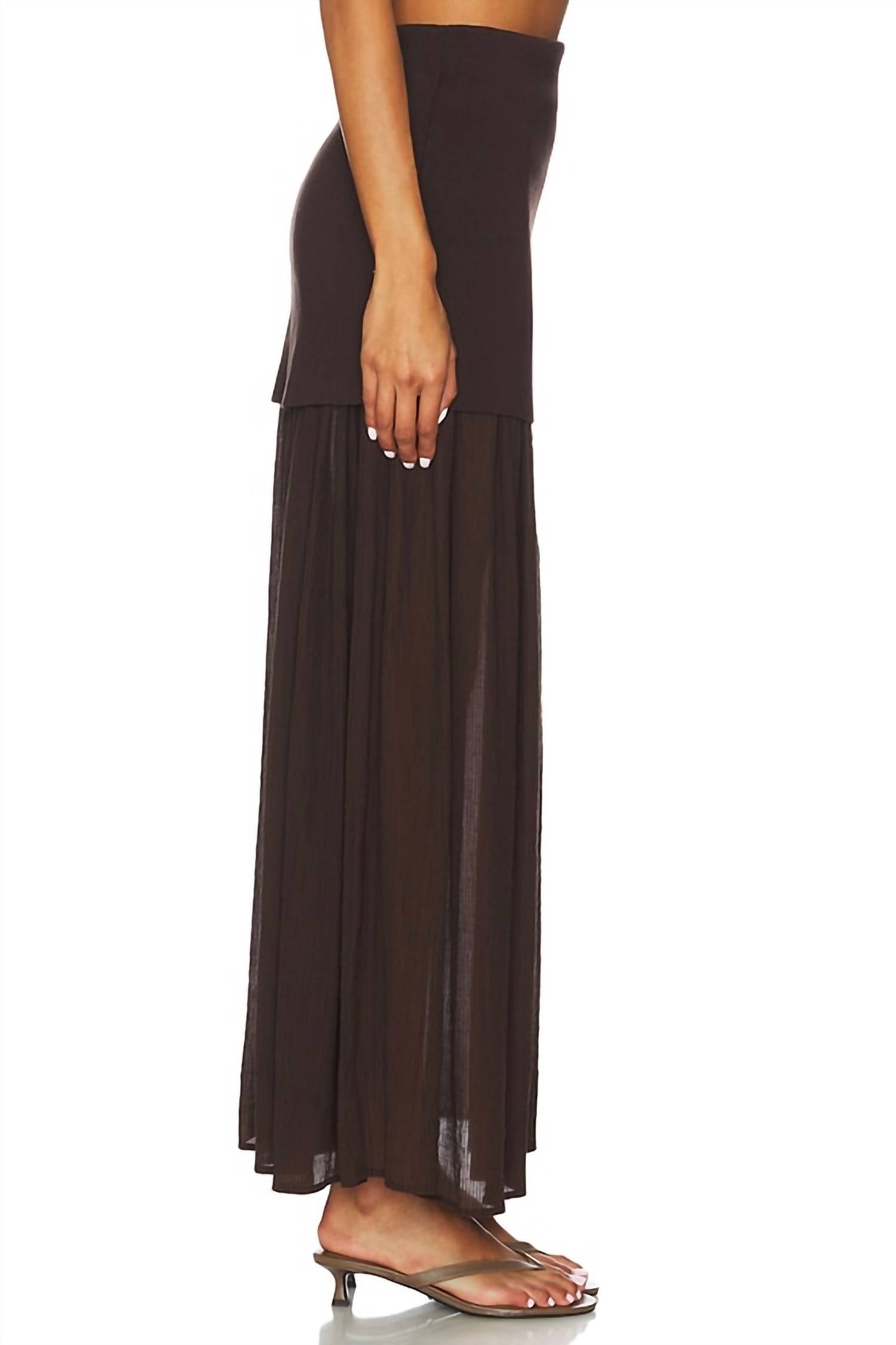 Line And Dot - Rhone Mix Media Skirt