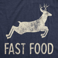 Crazy Dog T-Shirts - Men's Fast Food Deer Funny Hunting T-shirt