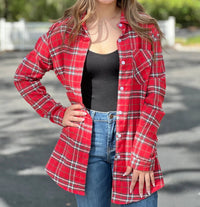 Adora - More Glam Less Grunge Flannel Top