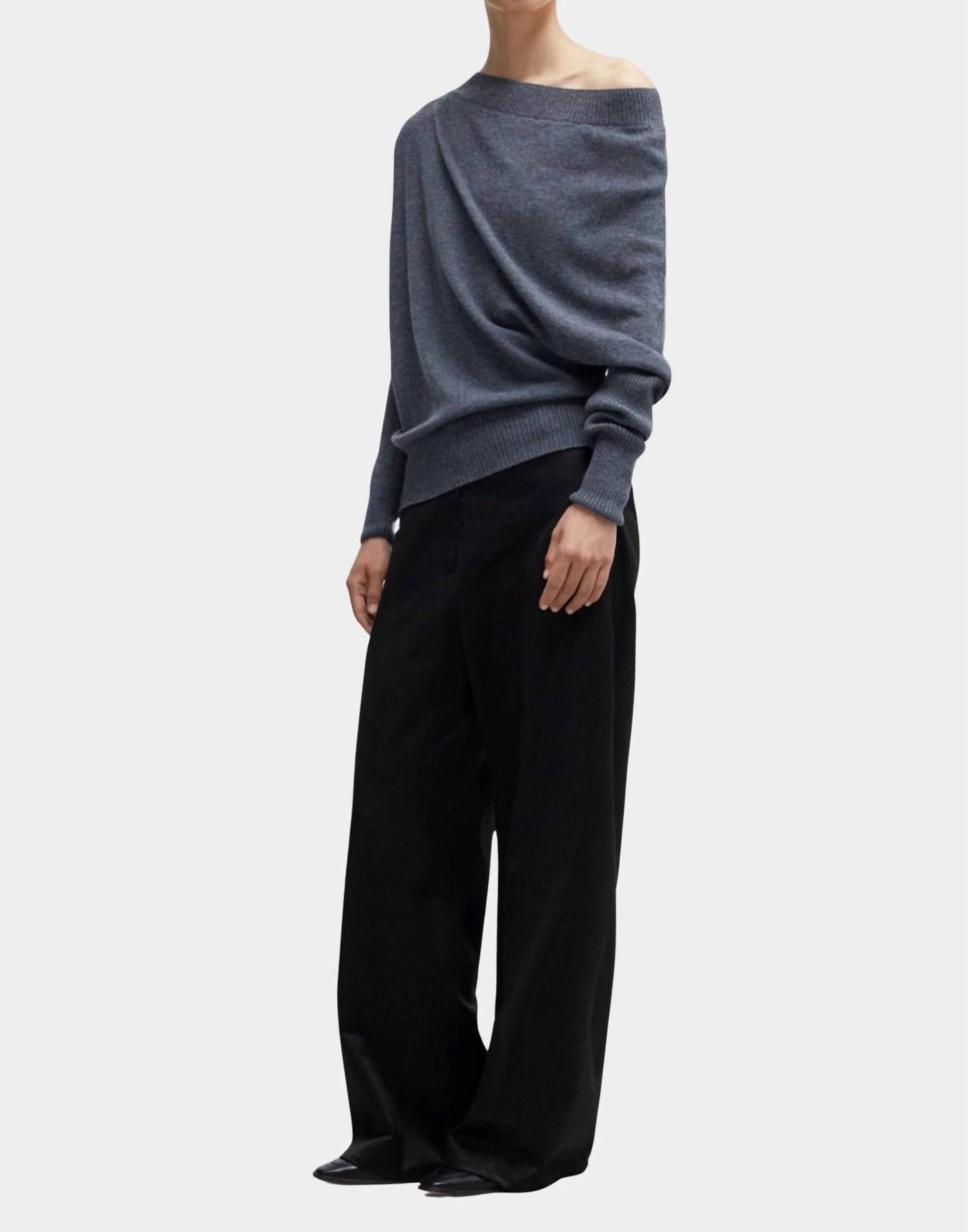 Cordera - Merino Wool Off Shoulder Sweater