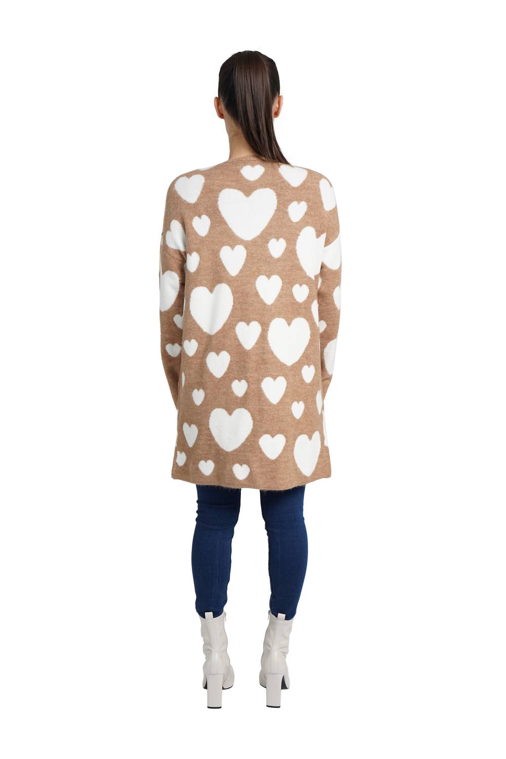 Love Token - Hearts Long Sleeve Cardigan