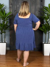 Simply Southern - Radiantly Ribbed Babydoll Midi Dress