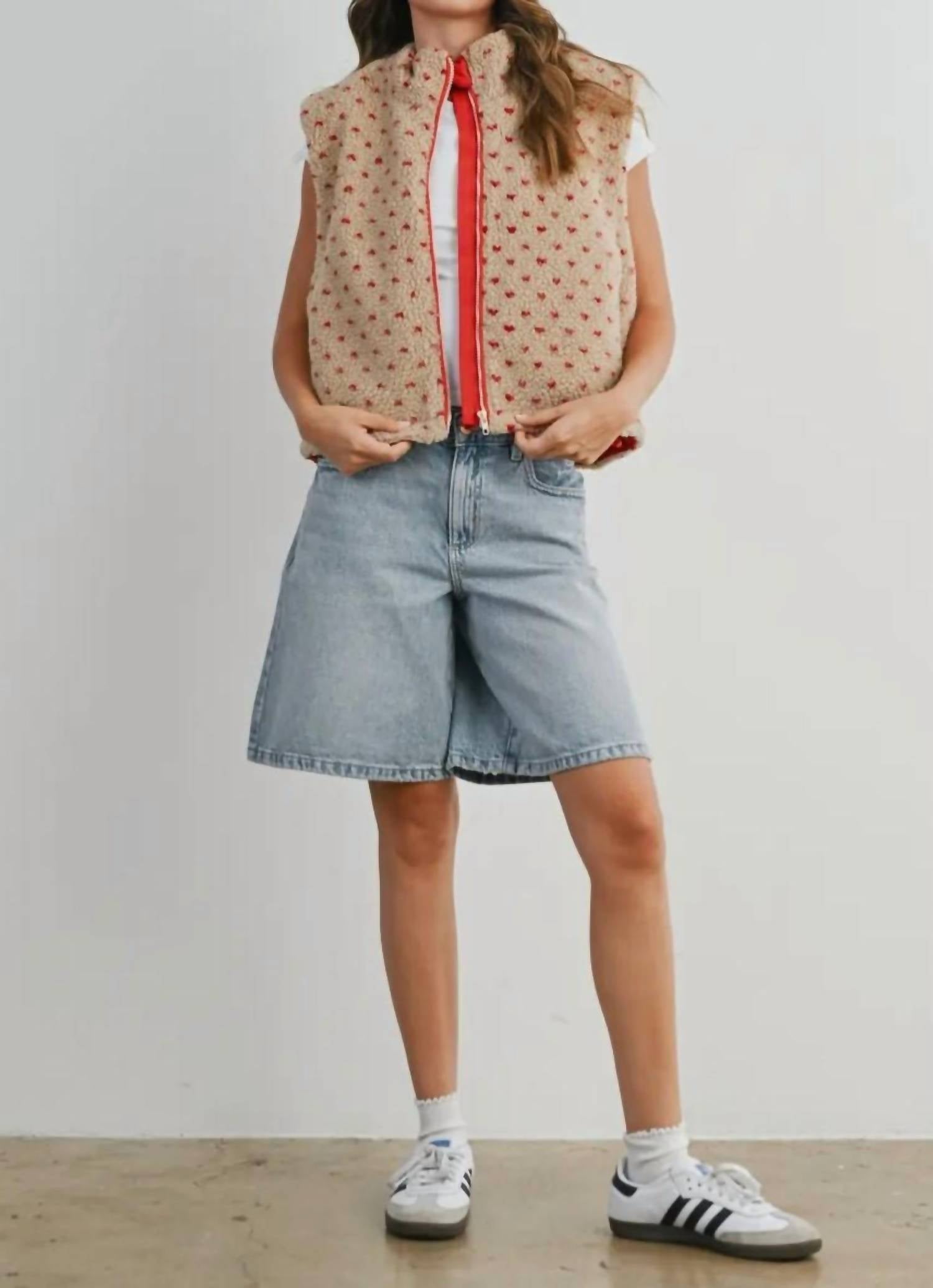 Buttermelon - Floral Fleece Vest