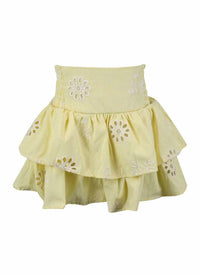 Flowers By Zoe - Girl's Embroidery Bow Back Skirt
