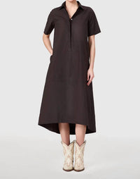 Livro Ganache City Dress in black - women's dress