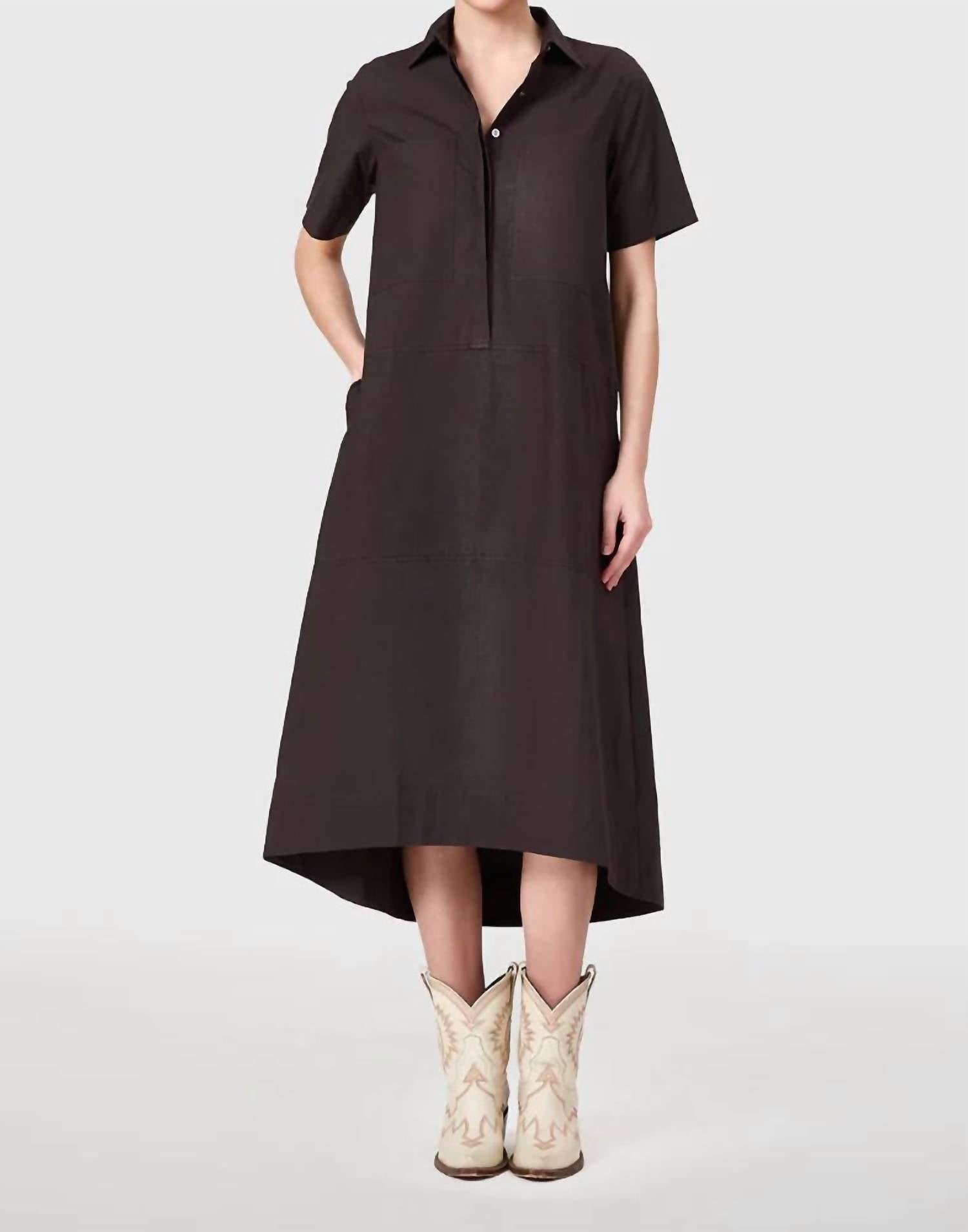 Livro Ganache City Dress in black - women's dress