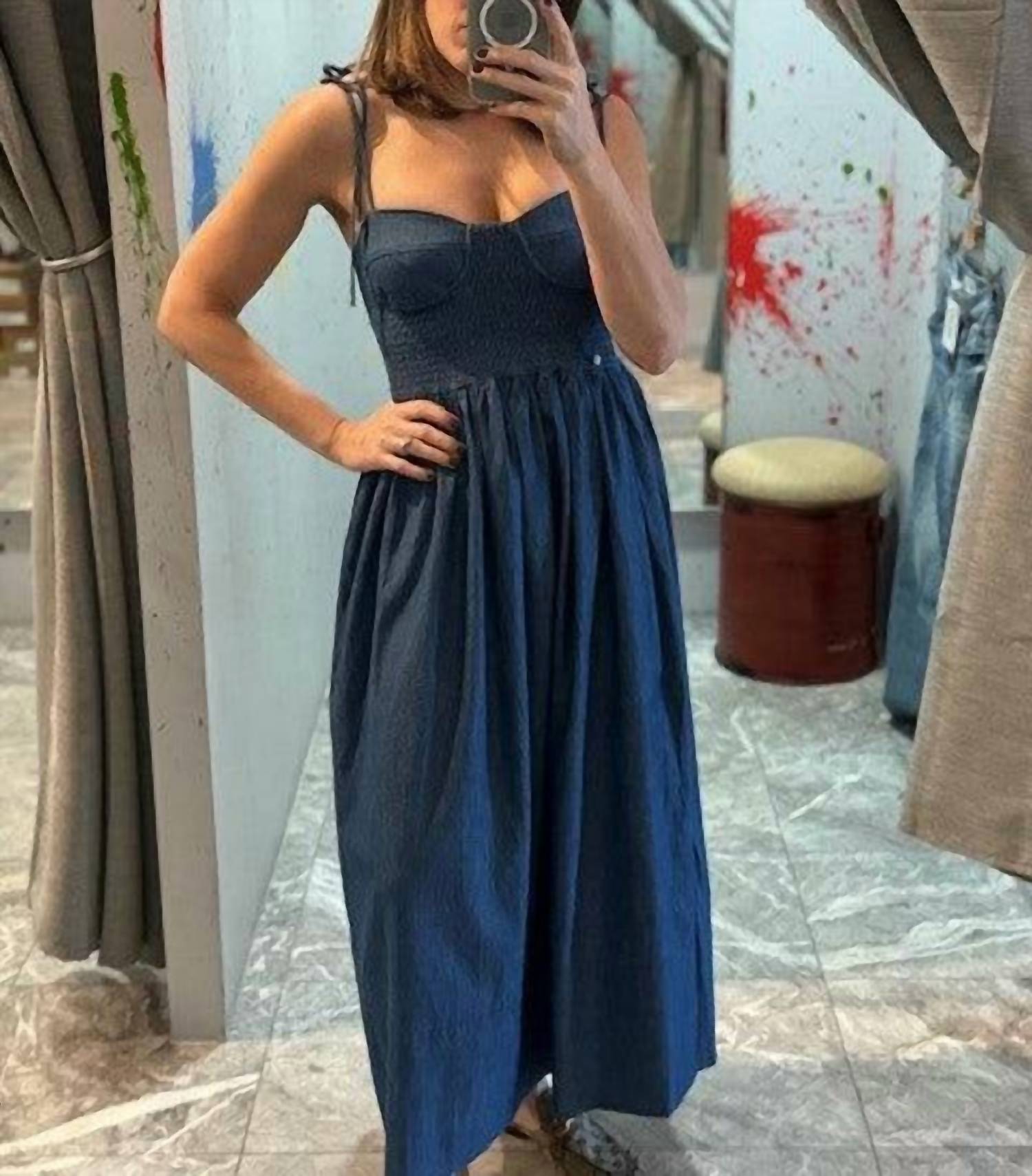 Karina Grimaldi - Denim Midi Dress