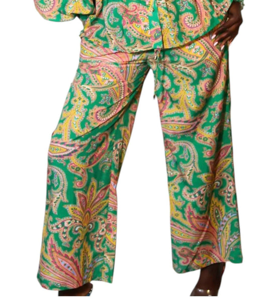 Little Secret Of Mine - Ethereal Smocked Parsley Print Pant Set