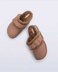 melissa Women's Cozy Clogs in brown - women's shoe - alternate view
