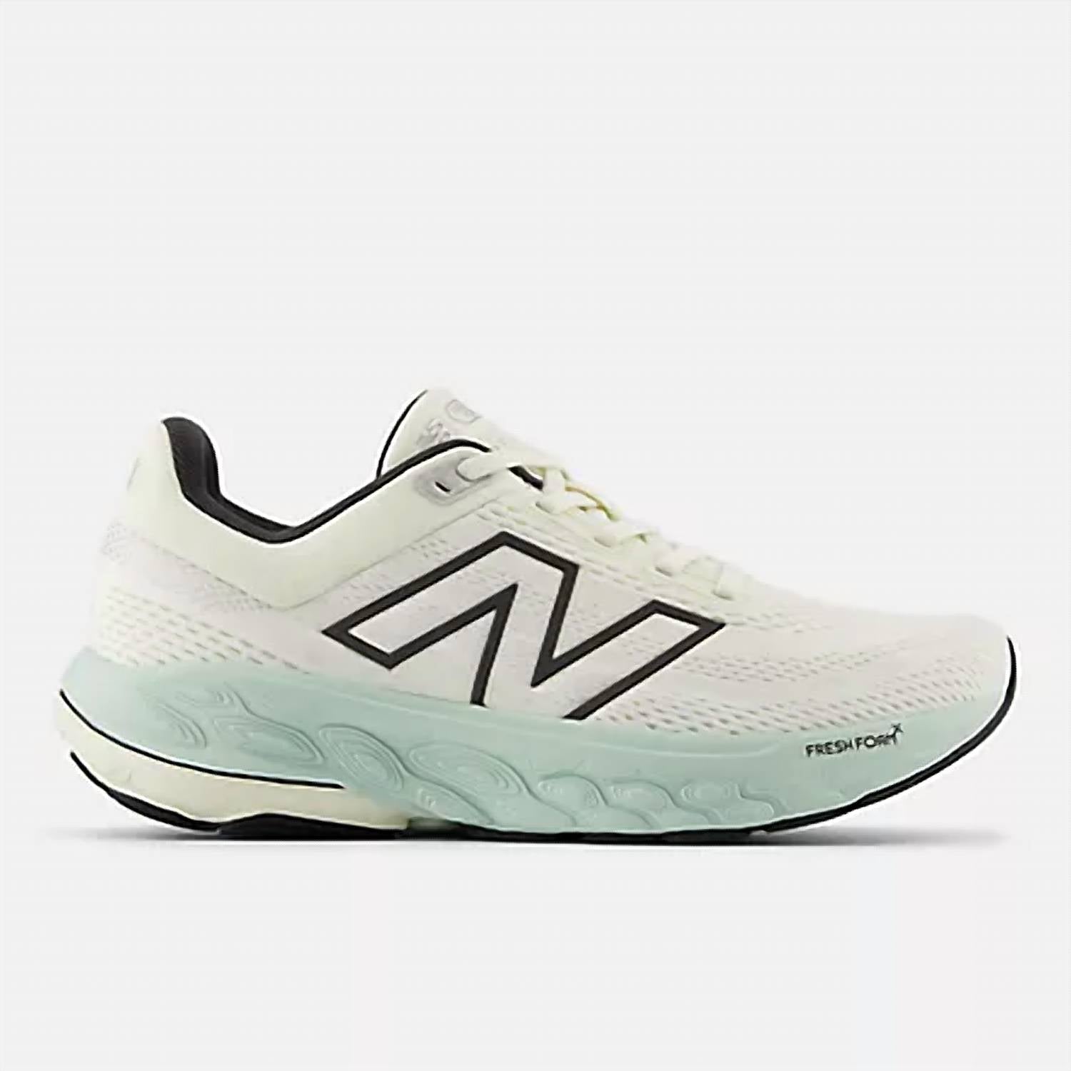 New Balance Women's Fresh Foam X 860v14 Sneaker in sea salt with angora and clay ash - women's sneaker - detail view