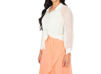 Made In Italy - Silk Blouse And Tank Set