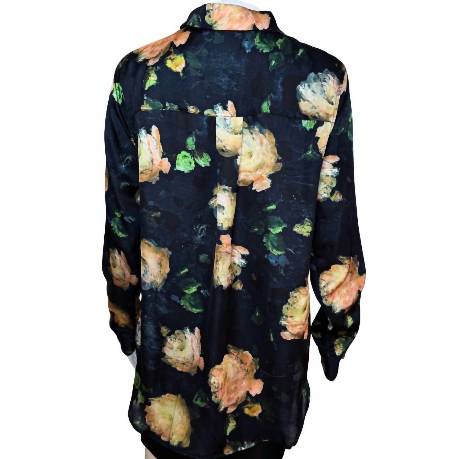 T Tahari - Women's Floral Long Sleeve Blouse
