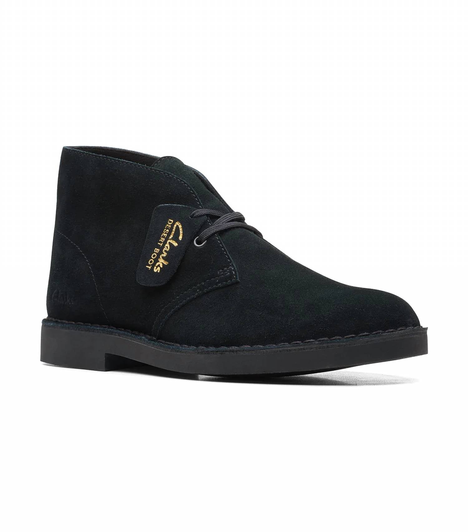 Clarks Men's Evo Desert Boot in black - men's boots - detail view