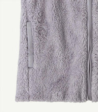 Patagonia Women's Los Gatos Fleece Vest in permafrost purple - women's jacket - detail view