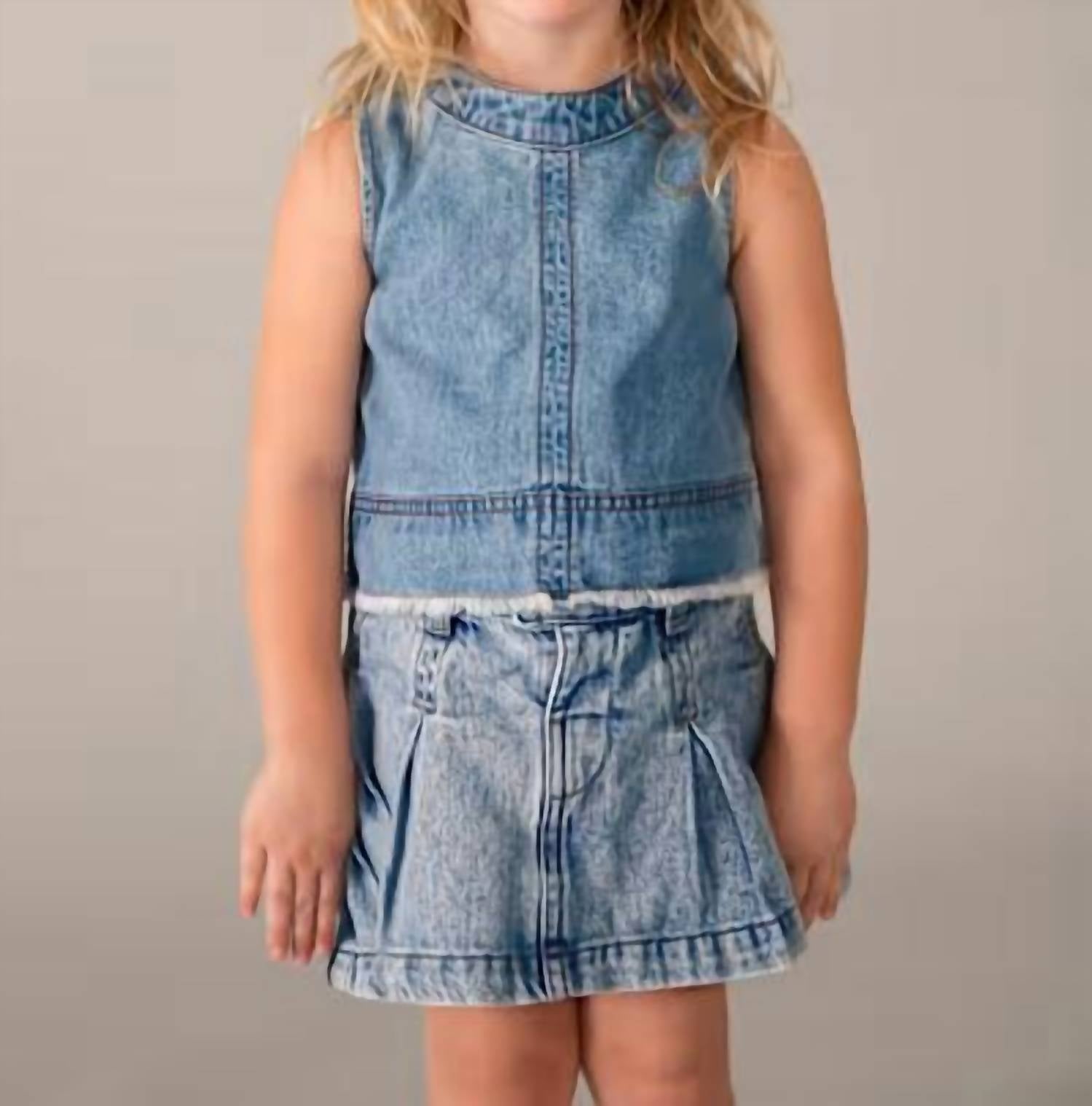 Mayoral - Sleeveless Denim Top