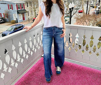 Elan - Women's Printed Denim Sweatpant