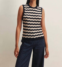 Sanctuary - Everyday Chevron Knit Shell Sweater Top