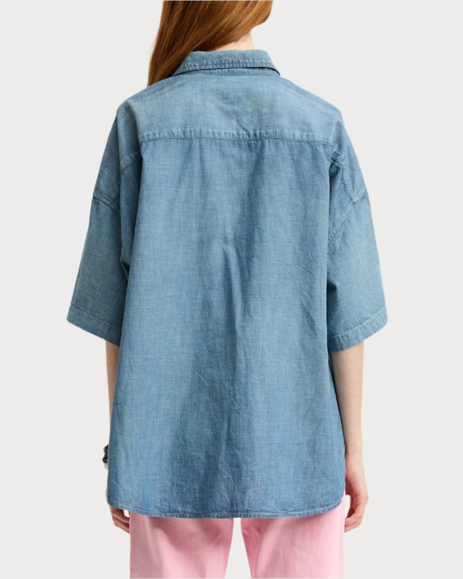 Denimist - Short Sleeve Button Down Shirt