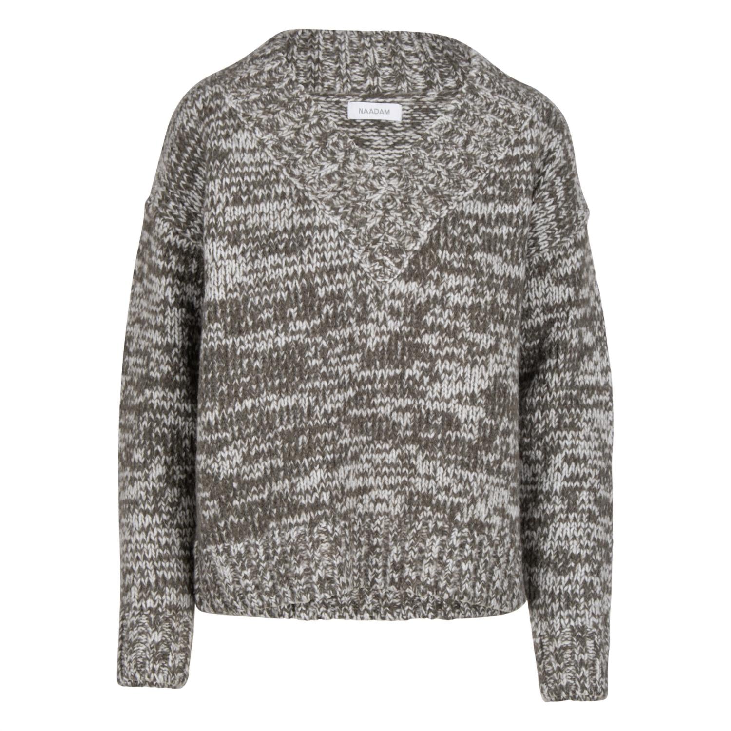 Naadam - Marled Lofty Oversized V Neck Sweater