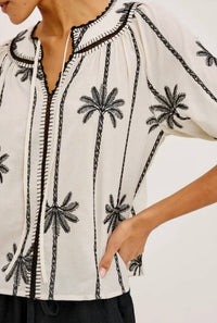 Rails - Belina Smocked Flutter Sleeves Top