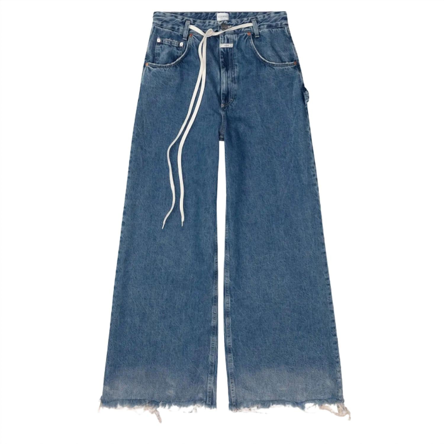 CLOSED Women's Morus Wide Leg Jean in dark blue - women's jeans - view 4