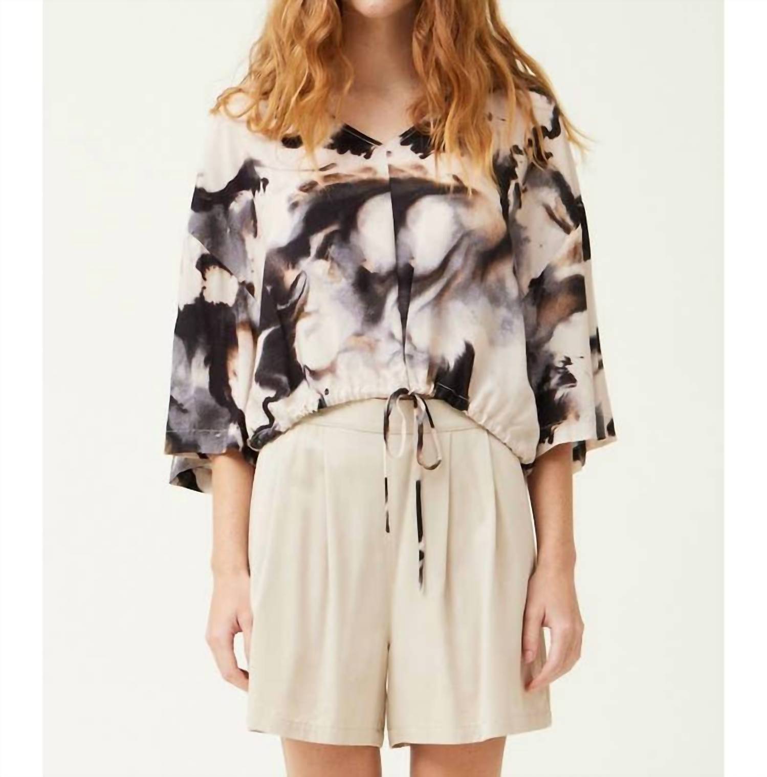 Grade & Gather - Swirl Print Top