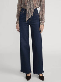 FRAME Le Slim Palazzo Pant Jeans in fairway - women's jeans - view 4