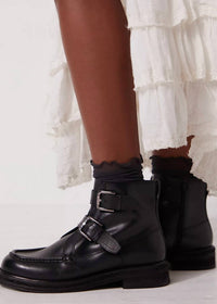 Free People Women's Isla Moto Boot in black - women's shoe