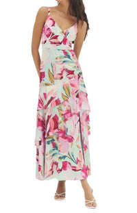 Hutch - Robina-overlay Tropical Dress
