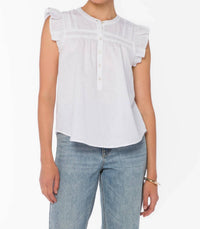 Velvet Heart - Beckett Ruffle Sleeves Top