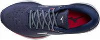 MIZUNO Women's Wave Sky 5 Running Shoes in navyblue pink 1 - women's shoe - alternate view